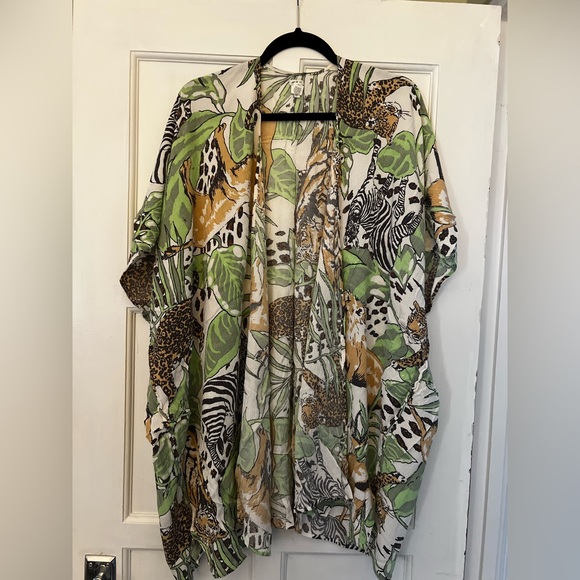 Aerie Animal Print Kimono - Picture 1 of 4
